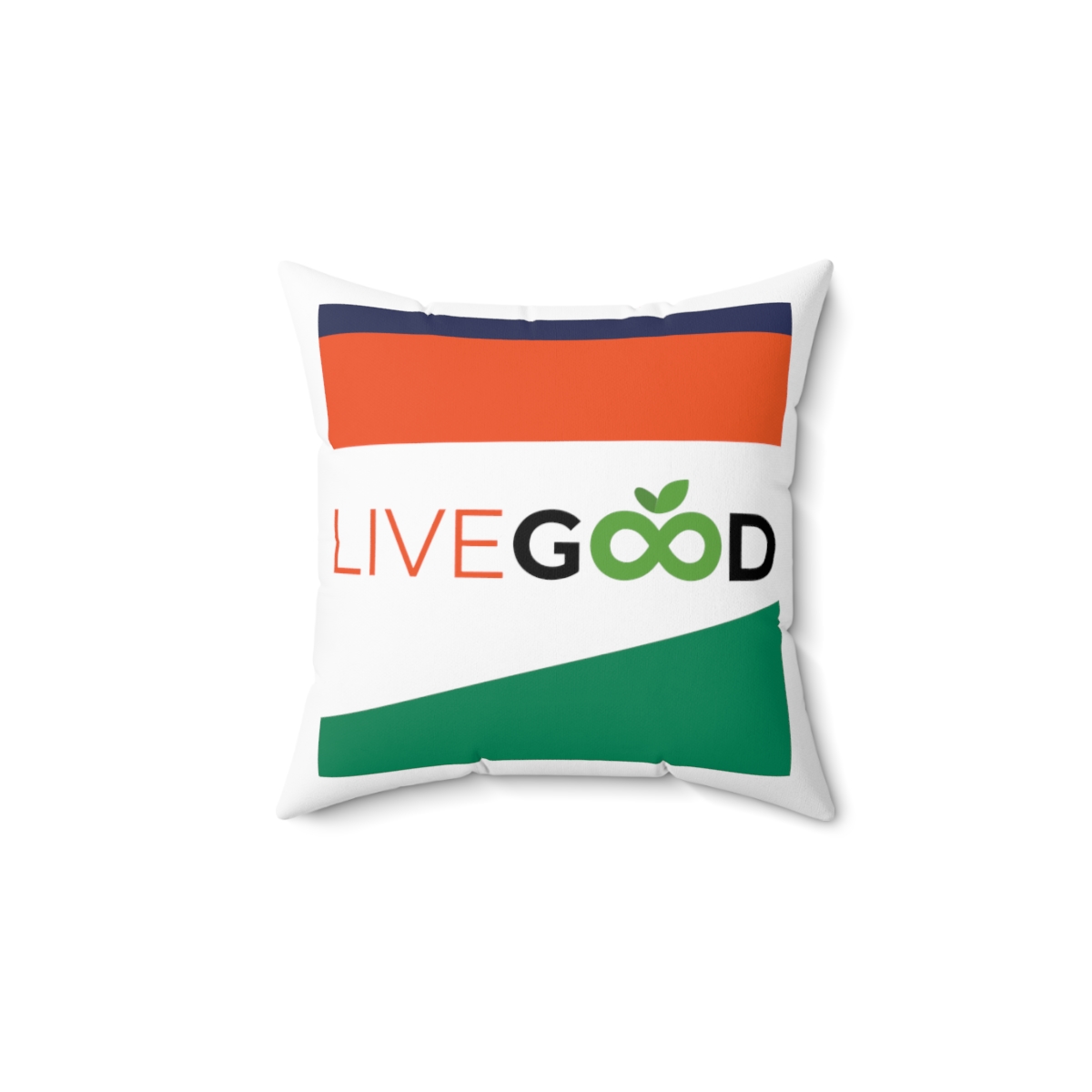LiveGood Spun Polyester Square Pillow
