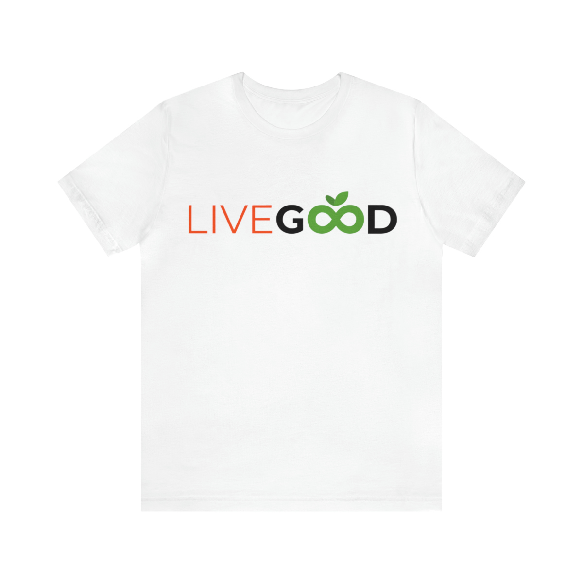 LiveGood Unisex Jersey Short Sleeve T Shirt Duel Logo