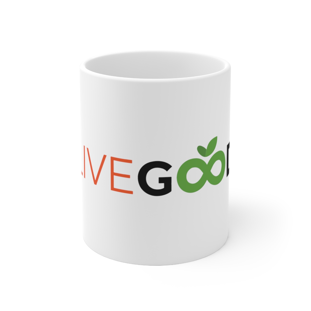 LiveGood White Ceramic Mug 11oz